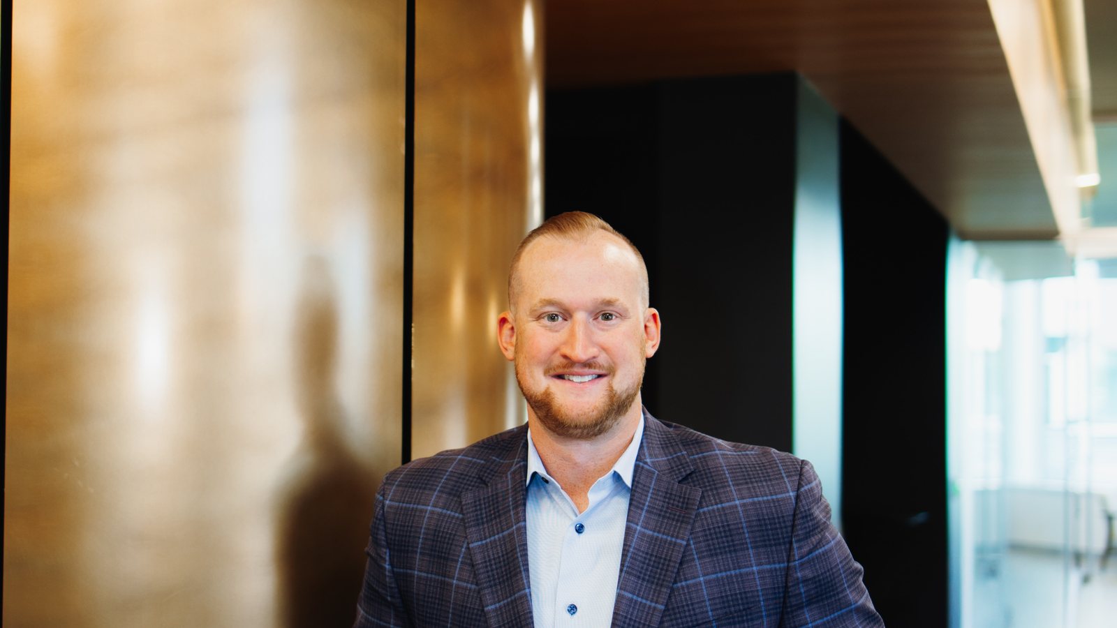 Oliver White at the Fairway Home Mortgage office in Eden Prairie, Minnesota